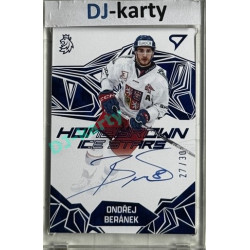 2025 Sportzoo Hokejové ČESKO #HSS-OB Ondřej Beránek Homegrown Ice Stars Blue Auto 27/30