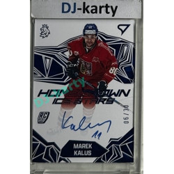 2025 Sportzoo Hokejové ČESKO #HSS-MK Marek Kalus Homegrown Ice Stars Blue Auto 06/30