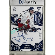 2025 Sportzoo Hokejové ČESKO #HSS-JS Jakub Sirota Homegrown Ice Stars Blue Auto 01/30