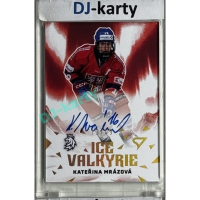 2025 Sportzoo Hokejové ČESKO #IVS-KM Kateřina Mrázová Ice Valkyrie Auto 13/49