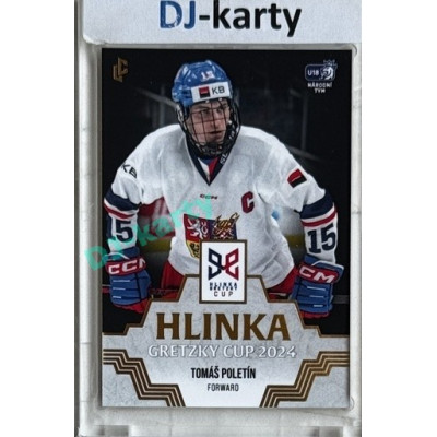 2024/25 LC Repre serie 1 #HGC-12 Tomáš Poletín Hlinka Gretzky Cup 2024 Gold 1of1