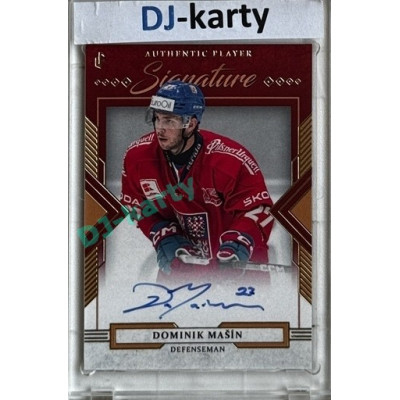 2024/25 LC Repre serie 1 #AS-MAŠ Dominik Mašín Authentic Player Signature Red xx/12