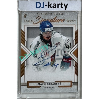 2024/25 LC Repre serie 1 #AS-STR Matěj Stránský Authentic Player Signature White xx/22