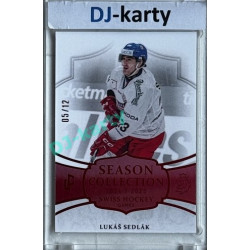 2024/25 LC Repre serie 1 #SHG-17 Lukáš Sedlák Season Collection Swiss Hockey Games 2024 Red xx/12