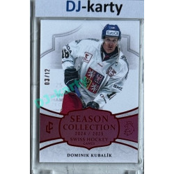 2024/25 LC Repre serie 1 #SHG-14 Dominik Kubalík Season Collection Swiss Hockey Games 2024 Red xx/12