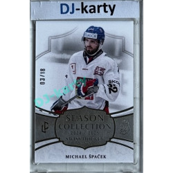 2024/25 LC Repre serie 1 #SHG-21 Michael Špaček Season Collection Swiss Hockey Games 2024 Platinum xx/18