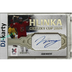 2024/25 LC Repre serie 1 #HGC-ANO Adam Novotný Hlinka Gretzky Cup 2024 Authentic Signature Platinum 04/14