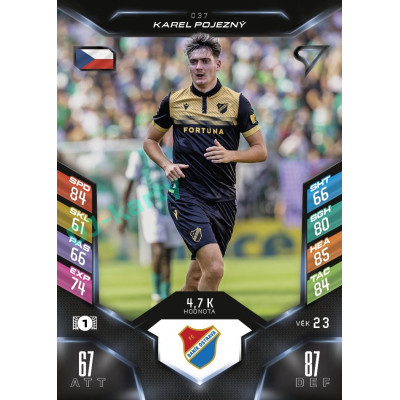 2025/26 Sportzoo Chance Liga DUEL #037 KAREL POJEZNÝ