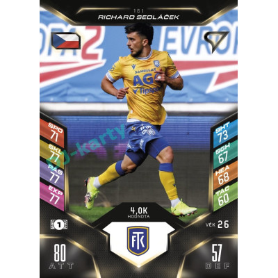 2025/26 Sportzoo Chance Liga DUEL #161 RICHARD SEDLÁČEK