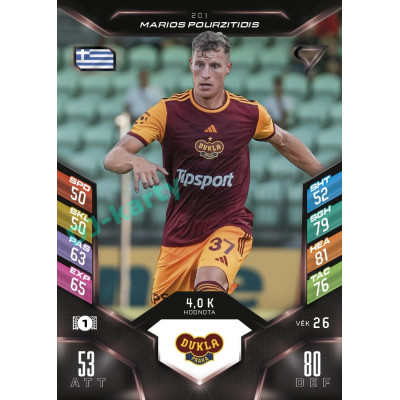 2025/26 Sportzoo Chance Liga DUEL #201 MARIOS POURZITIDIS