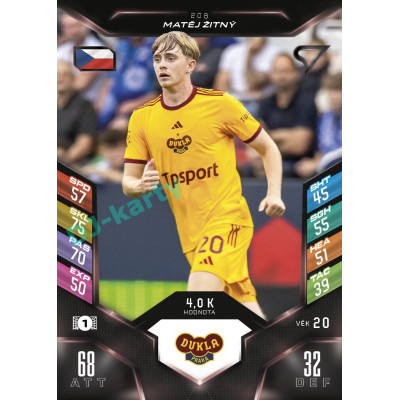 2025/26 Sportzoo Chance Liga DUEL #208 MATĚJ ŽITNÝ