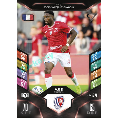 2025/26 Sportzoo Chance Liga DUEL #220 DOMINIQUE SIMON