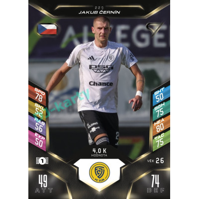 2025/26 Sportzoo Chance Liga DUEL #229 JAKUB ČERNÍN