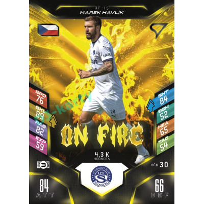 2025/26 Sportzoo Chance Liga DUEL #OF-15 MAREK HAVLÍK On Fire