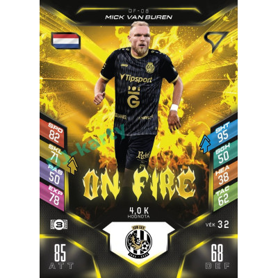2025/26 Sportzoo Chance Liga DUEL #OF-08 MICK VAN BUREN On Fire