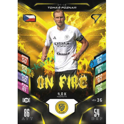 2025/26 Sportzoo Chance Liga DUEL #OF-18 TOMÁŠ POZNAR On Fire