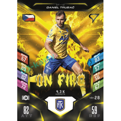 2025/26 Sportzoo Chance Liga DUEL #OF-13 DANIEL TRUBAČ On Fire