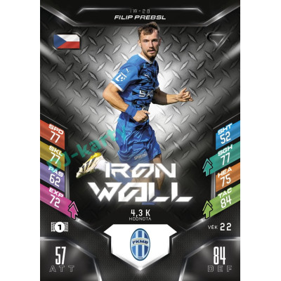 2025/26 Sportzoo Chance Liga DUEL #IW-28 FILIP PREBSL Iron Wall
