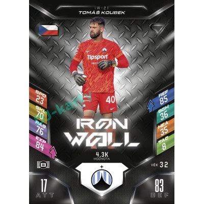 2025/26 Sportzoo Chance Liga DUEL #IW-21 TOMÁŠ KOUBEK Iron Wall