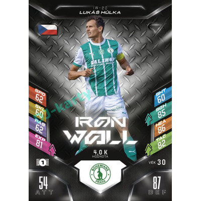 2025/26 Sportzoo Chance Liga DUEL #IW-20 LUKÁŠ HŮLKA Iron Wall