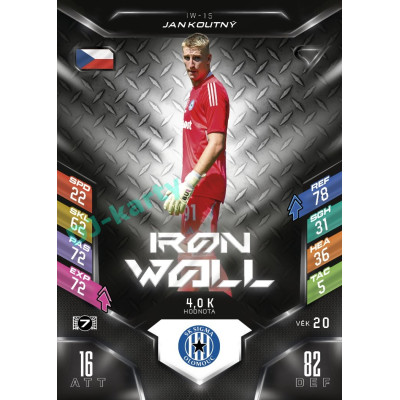 2025/26 Sportzoo Chance Liga DUEL #IW-15 JAN KOUTNÝ Iron Wall