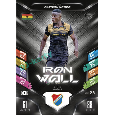 2025/26 Sportzoo Chance Liga DUEL #IW-09 PATRICK KPOZO Iron Wall