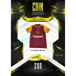 2025/26 Sportzoo Chance Liga DUEL #CC-40 DOMÁCÍ DRES Coin Cards