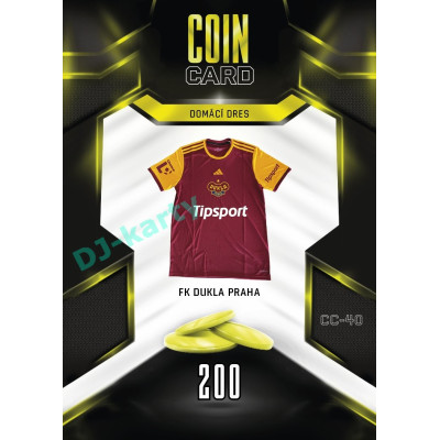 2025/26 Sportzoo Chance Liga DUEL #CC-40 DOMÁCÍ DRES Coin Cards