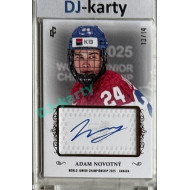 2024/25 LC Repre serie 1 #U20-ANO Adam Novotný World Junior Championship 2025 Canada Authentic Signature White 13/14