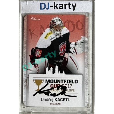 2017 OFS Mountfield Cup Ondřej Kacetl #27 7/10 Autograph Die Cut