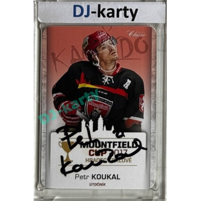 2017 OFS Mountfield Cup Petr Koukal #15 7/10 Autograph Die Cut