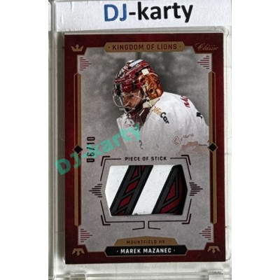 2021 OFS Kingdom of Lions Marek Mazanec #S02 06/10 Piece of Stick RED