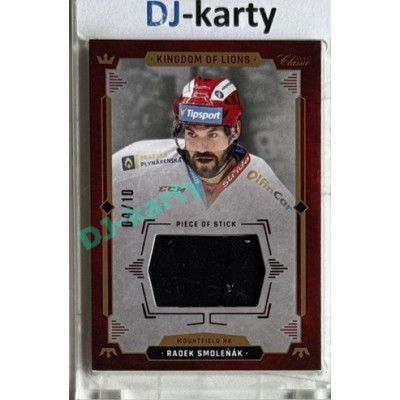 2021 OFS Kingdom of Lions Radek Smoleňák #S14 06/10 Piece of Stick RED