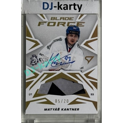 2025 Sportzoo Hokejové ČESKO #BFS-MK Matyáš Kantner Blade Force Auto 05/20