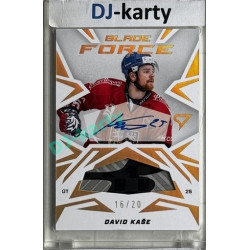 2025 Sportzoo Hokejové ČESKO #BFS-DK David Kaše Blade Force Auto 16/20