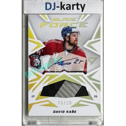 2025 Sportzoo Hokejové ČESKO #BFS-DK David Kaše Blade Force Auto 15/20