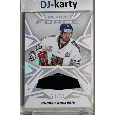 2025 Sportzoo Hokejové ČESKO #BF-OK Ondřej Kovařčík Blade Force 22/35