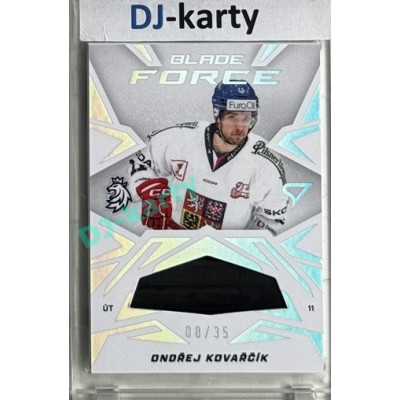 2025 Sportzoo Hokejové ČESKO #BF-OK Ondřej Kovařčík Blade Force 08/35