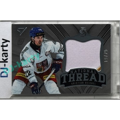 2025 Sportzoo Hokejové ČESKO #NT-KR Kristian Reichel National Thread Patch 19/25