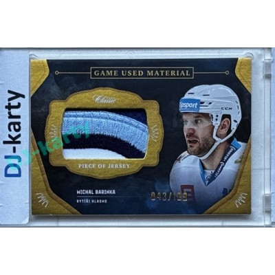 2020/21 OFS 1.série Michal Barinka #GUM-MBA 43/109 Game Used Material