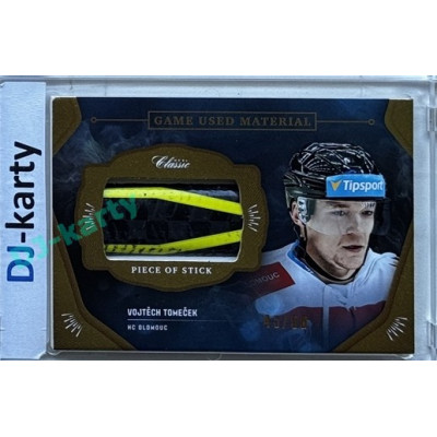 2020/21 OFS 1.série Vojtěch Tomeček #GUM-VTO 45/50 Game Used Material
