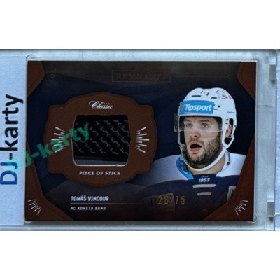 2020/21 OFS 1. série Tomáš Vincour #RPS-TVI 28/75 Game Used Remnants