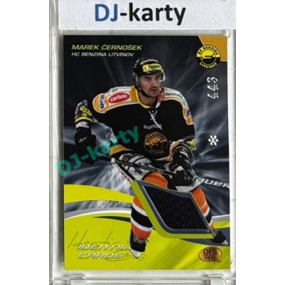 2010/11 OFS #J12 Marek Černošek Identical cards jersey 443/xxx
