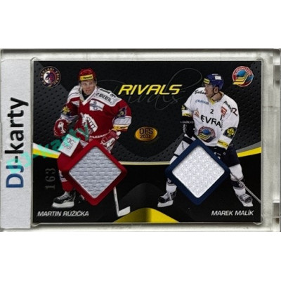 2011 OFS Premium #R02 Martin Růžička / Marek Malík Rivals Double Jersey 163/500