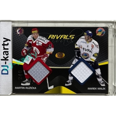 2011 OFS Premium #R02 Martin Růžička / Marek Malík Rivals Double Jersey 240/500