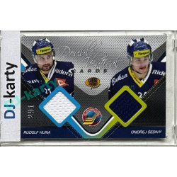 2011 OFS Premium #J04 Rudolf Huna / Ondřej Šedivý Double Identical Jersey 291/500