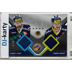 2011 OFS Premium #J04 Rudolf Huna / Ondřej Šedivý Double Identical Jersey 410/500