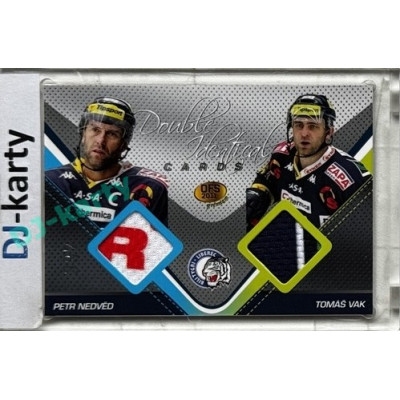 2011 OFS Premium #J07 Petr Nedvěd / Tomáš Vak Double Identical Jersey 337/500