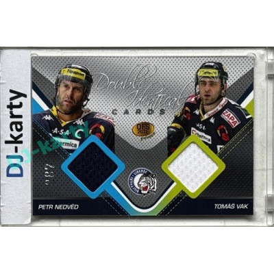 2011 OFS Premium #J07 Petr Nedvěd / Tomáš Vak Double Identical Jersey 387/500