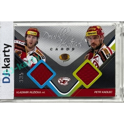 2011 OFS Premium #J15 Vladimír Růžička ml. / Petr Kadlec Double Identical Jersey 335/500